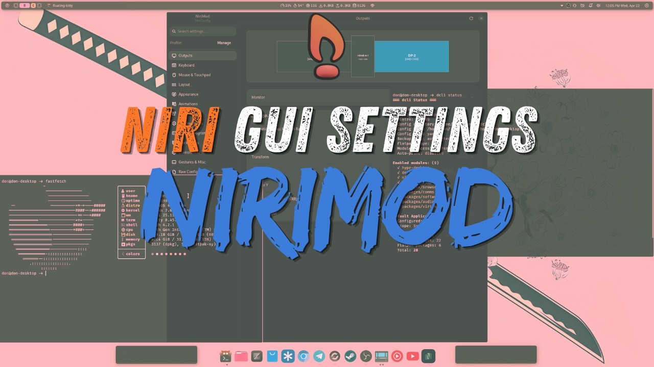 A GUI app For Your Niri Configuration 👀 | Edit Your Configs Visually!