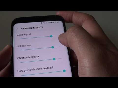 Samsung Galaxy S8: How to Change Vibration Intensity / Heptic Feedback