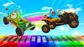 Roblox Oggy Challenge To Jack In Car Race Clicker | Rock Indian Gamer |