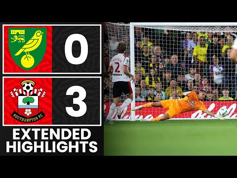 EXTENDED HIGHLIGHTS: Norwich City 0-3 Southampton | Carabao Cup