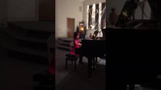 5 year old Ariel's first recital. "Arkansas Traveller"