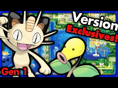 Can I Beat Pokemon Blue with ONLY Version Exclusives? 🔴 Pokemon Challenges ► NO ITEMS IN BATTLE
