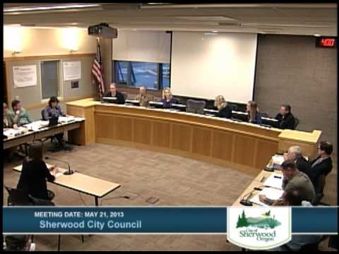 Sherwood City Council - May 21, 2013