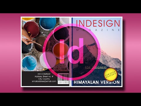 how to design Magazine Cover on Indesign | Indesign Tutorial