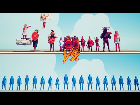 RANDOM TEAM vs MEGA ANCIENT TEAM - Totally Accurate Battle Simulator | TABS