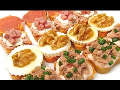 Canapés Variados Fríos Originales Fáciles y Baratos