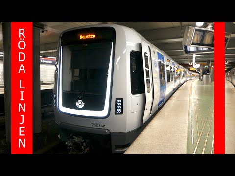 Tåg på Röda linjen i Stockholms tunnelbana | C6 / C14 / C20 / C30
