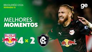 BRAGANTINO 4 X 2 REMO | MELHORES MOMENTOS | 12ª RODADA | BRASILEIRÃO 2026 | ge.globo