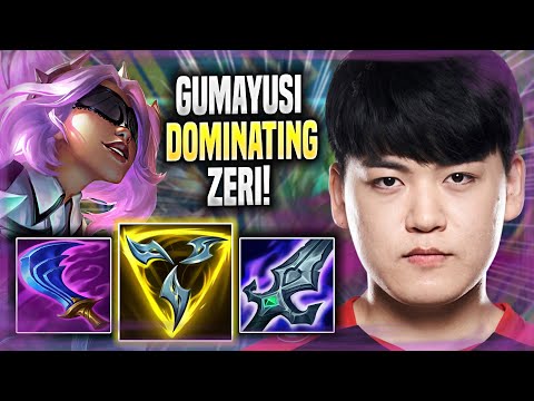 GUMAYUSI DOMINATING WITH ZERI! - T1 Gumayusi Plays Zeri ADC vs Kai'sa! | Season 2022