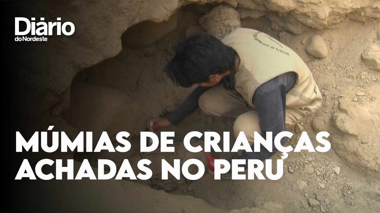 Imagem da notícia Múmias de seis crianças com mais de mil anos são encontradas no Peru
