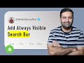 How To Add Always Visible Search Bar Horizon Theme Shopify