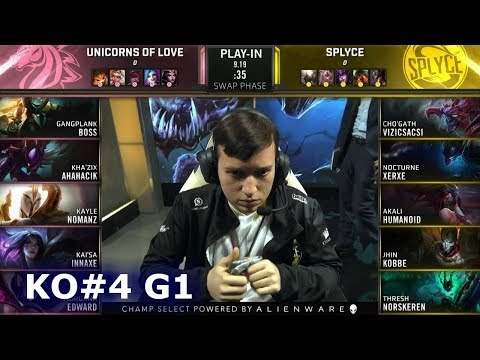 UOL vs SPY - Game 1 | Knockouts Play-Ins S9 LoL Worlds 2019 | Unicorns of Love vs Splyce G1