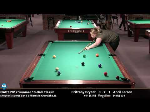 Brittany Bryant vs April Larson - NAPT 2017 Summer 10-Ball Classic