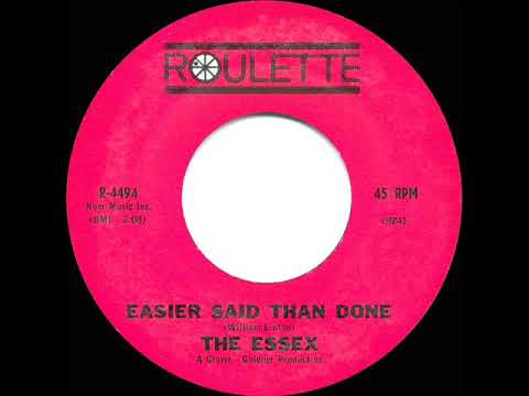 1963 HITS ARCHIVE: Easier Said Than Done - Essex (a #1 record)