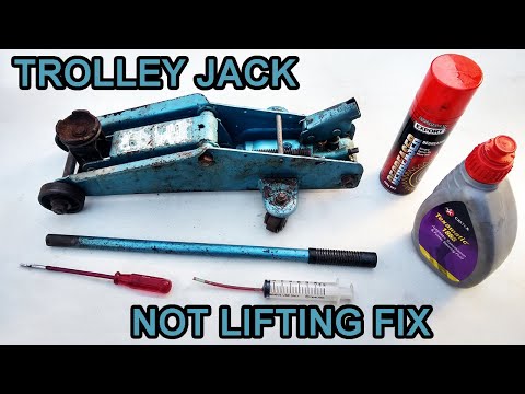 Hydraulic Trolley Jack Won't Pump Up Fix - Easy 5 minute Job.