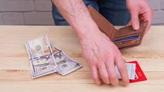 Гаманець чоловічий 14380 фактура шкіри під крокодила Vintage коричневий