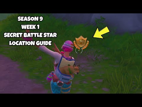 How To Unlock The Season 9 Week 1 Secret Battle Star Location Guide | Fortnite Season 9 Challenges
