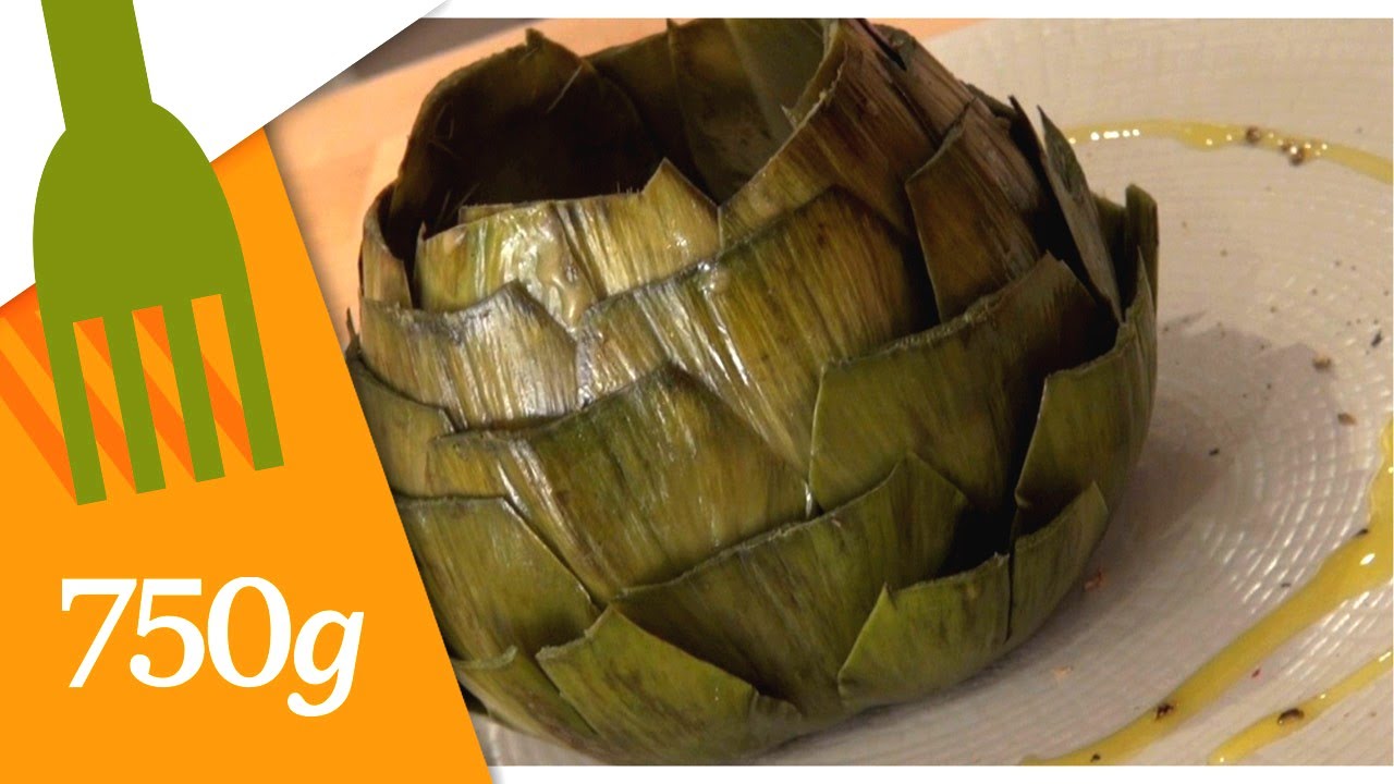 Habiller et cuire un artichaut camus