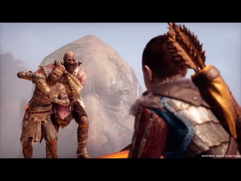 God of War 4 - Kratos and Atreus Best Father Son Combo vs Baldur (GoW 2018) PS4 PRO