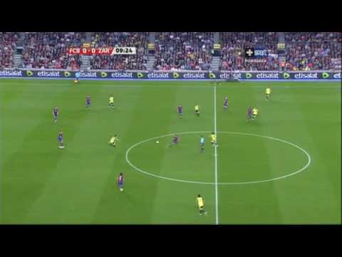 8 Jornada. FC Barcelona 6 - 1 Real Saragossa .Full Match 2/12
