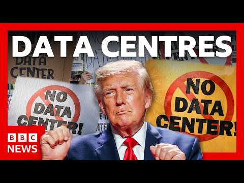 Trump says you ‘can’t fight’ data centres - but many are | BBC News