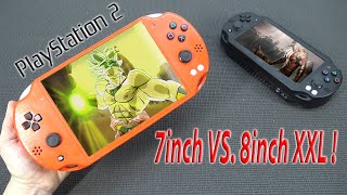 PS2 Portable 7inch vs. 8inch XXL Edition