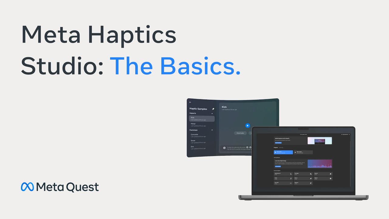 Tutorial showing Meta Haptics Studio waveform alignment with audio source