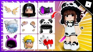 FIM DO JOGO! COMO PEGAR 34 + ITENS GRÁTIS NO ROBLOX - CAPUZ DE PANDA GRÁTIS NO ROBLOX, ITEM DE ANIME