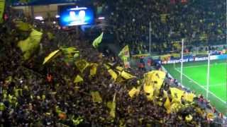 preview picture of video 'Südtribüne feiert ihre Helden: Borussia Dortmund - Real Madrid Stimmung Champions League 2012'