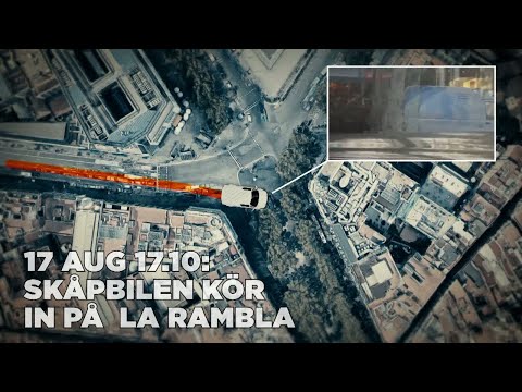 Så körde skåpbilen över La Rambla - Nyheterna (TV4)