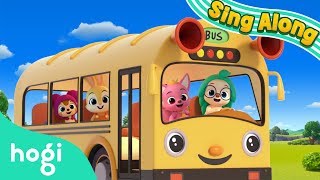 The Wheels on the Bus | Sing Along with Pinkfong &amp; Hogi | Nursery Rhymes | Hogi Kids Songs
