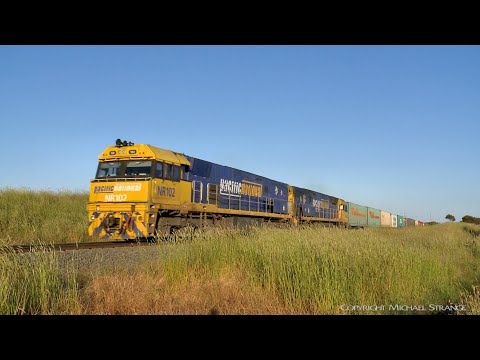2MA5 Pacific National Intermodal Container Train  (29/11/2021) - PoathTV Australian Railways