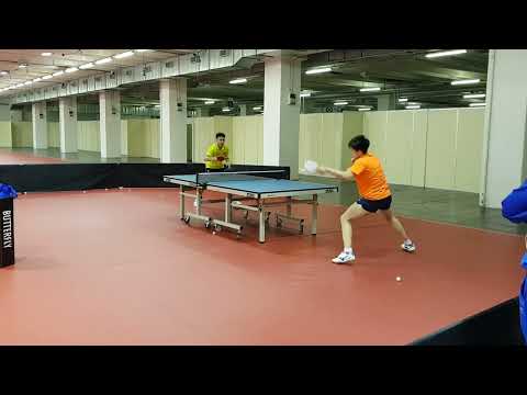 The new number 1 in the world Wang Chuqin training at WJTTC in Riva del Garda 2017