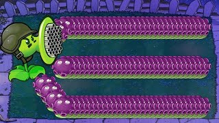 99 GATLING PEA X GLOOM SHROOM VS 99 GIGA GARGANTUAR VS DR. ZOMBOSS PLANTS VS ZOMBIES HACK