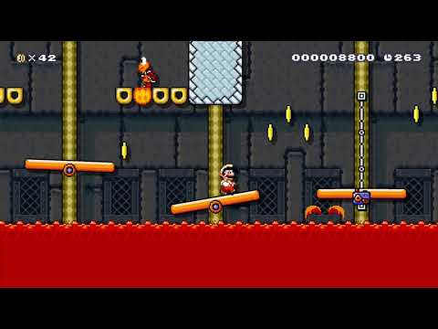Super Mario Maker 2 - 8-1 Sizzling Subterrane by LaunchStar - No Commentary