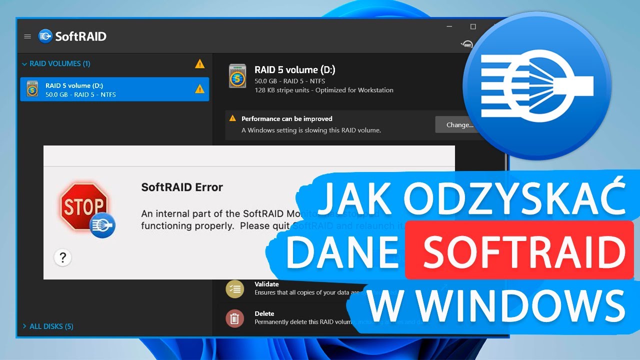 Jak odzyskać dane SoftRAID w systemie Windows