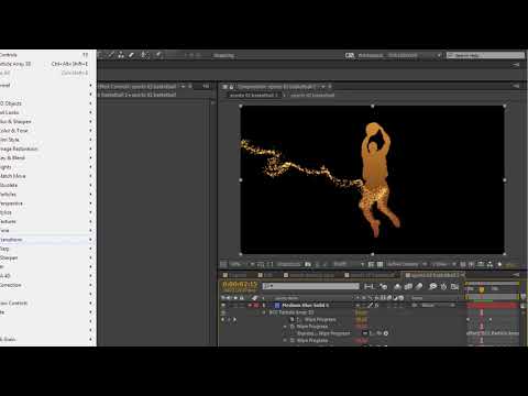 Creating Transitions with Particle Array 3D