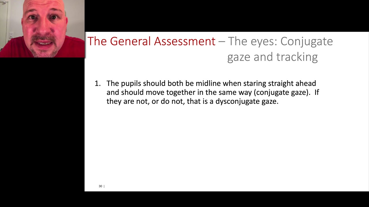 Paramedic Neurological Assessment 3 - Eyes Neck and Movement