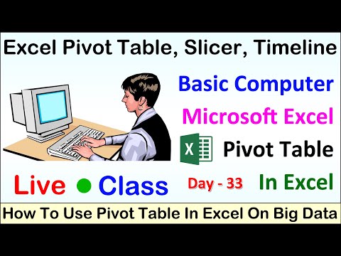 Pivot table in Excel | Slicer in Excel | Timeline in Excel | How to use pivot table in advance