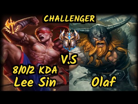 GEN.G Peanut (LEE SIN) vs OLAF - 8/0/2 KDA JUNGLE CHALLENGER GAMEPLAY - KR
