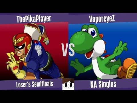 ThePikaPlayer (Falcon) vs. VaporeyeZ (Yoshi) - SSF2 Loser's Semis - Newish's Afternoon Brawl 2 NA