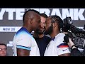Dillian Whyte Vs Jermaine Franklin FULL WEIGH IN FACEOFF Matchroom Boxing