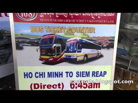 Ho Chi Minh Phnom Penh Siem Reap ônibus direto Sorya Transport