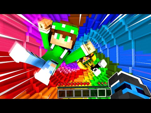 GIOCO AL DROPPER ARCOBALENO CON I MIEI AMICI - MINECRAFT ITA