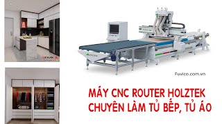 MÁY ROUTER CNC  3 ĐẦU HOLZTEK | MÁY CNC GIA CÔNG TRUNG TÂM 2 ROUTER + KHOAN