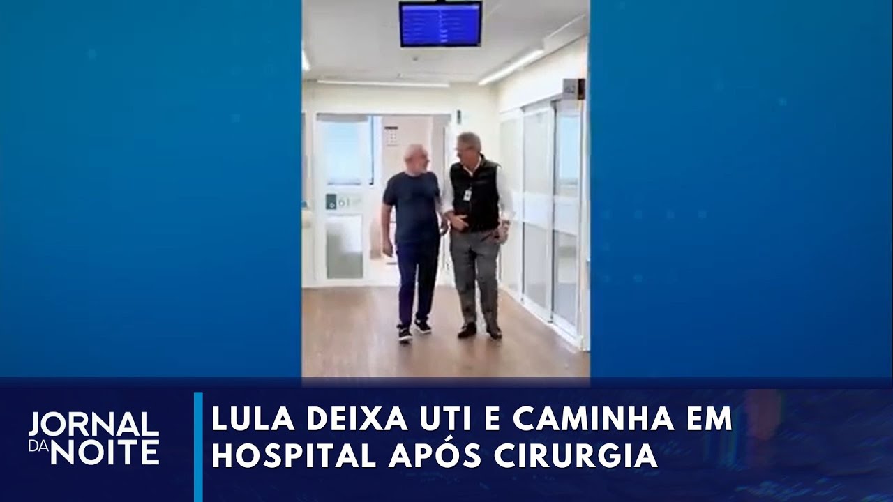 Lula deixa UTI e caminha em hospital após cirurgia