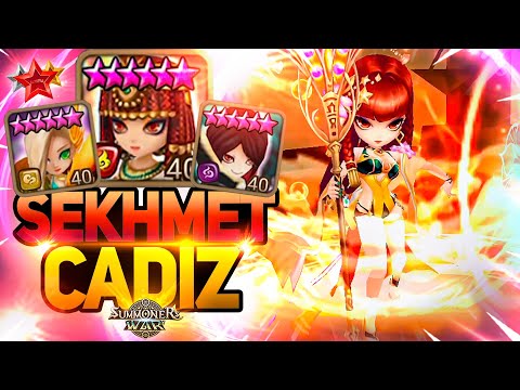 Road to G1 with BUFFED SEKHMET and CADIZ in Summoners War