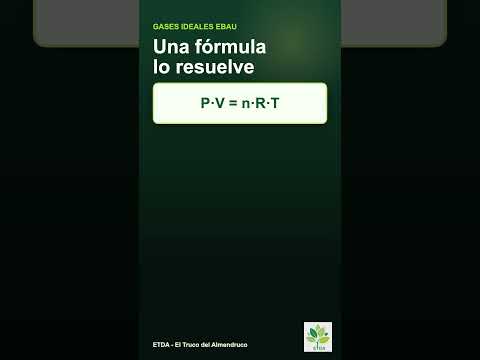 🎈 Gases ideales: PV=nRT en 60 segundos #shorts