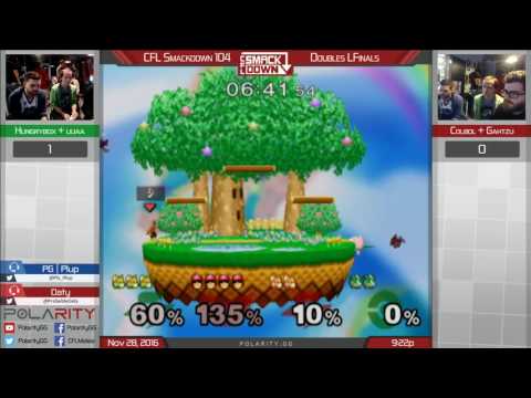 CFL Smackdown 104 Melee - Hungrybox + Uuaa vs Colbol + Gahtzu - Doubles Losers FInals
