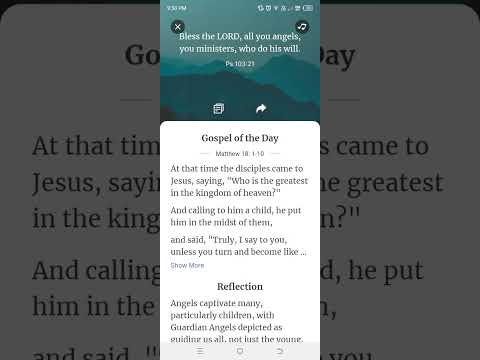 The 65th Day of the Daily Gospel | Ps 103:21